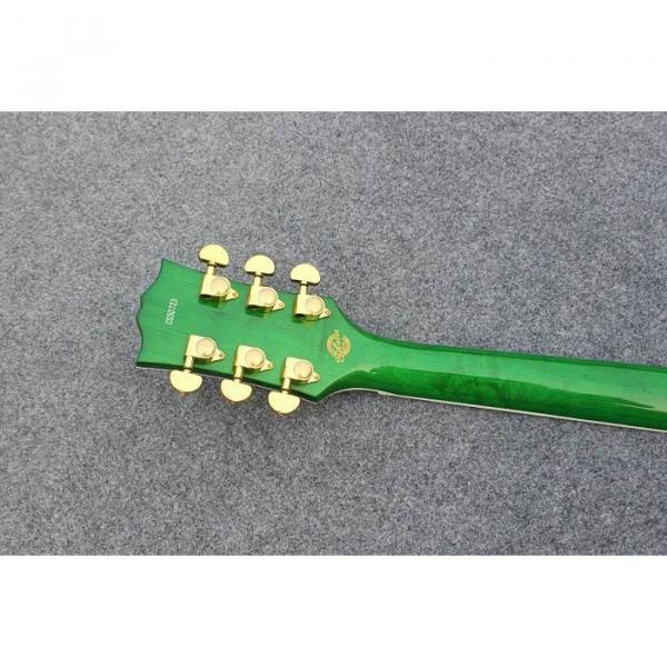 Custom Shop Flame Maple Top Green Yellow Electric Guitar #3 image