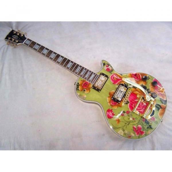 Custom Shop Flower Bigsby Tremolo Electric Guitar #1 image