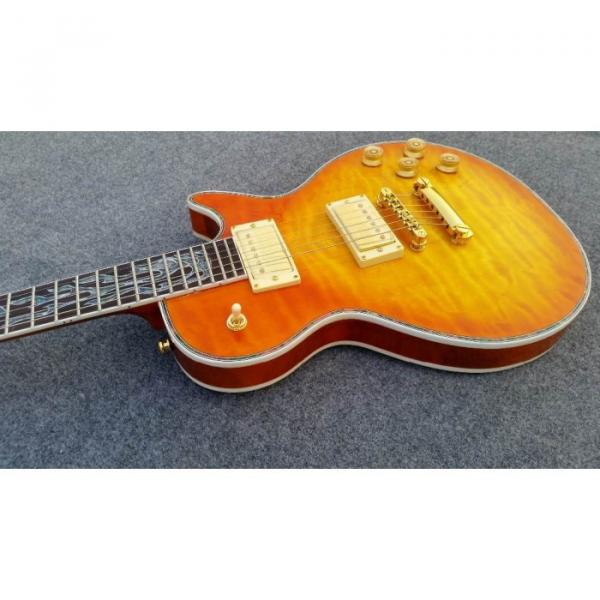 Custom Shop Flame Maple Top Sunburst Electric Guitar #1 image