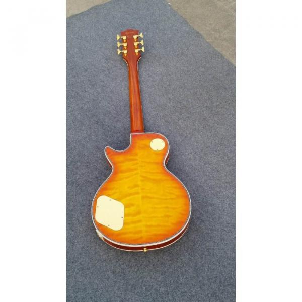 Custom Shop Flame Maple Top Sunburst Electric Guitar #4 image