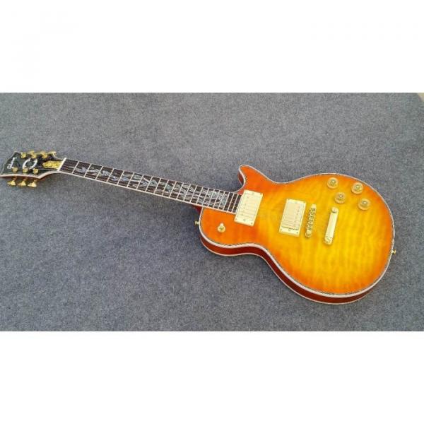 Custom Shop Flame Maple Top Sunburst Electric Guitar #5 image