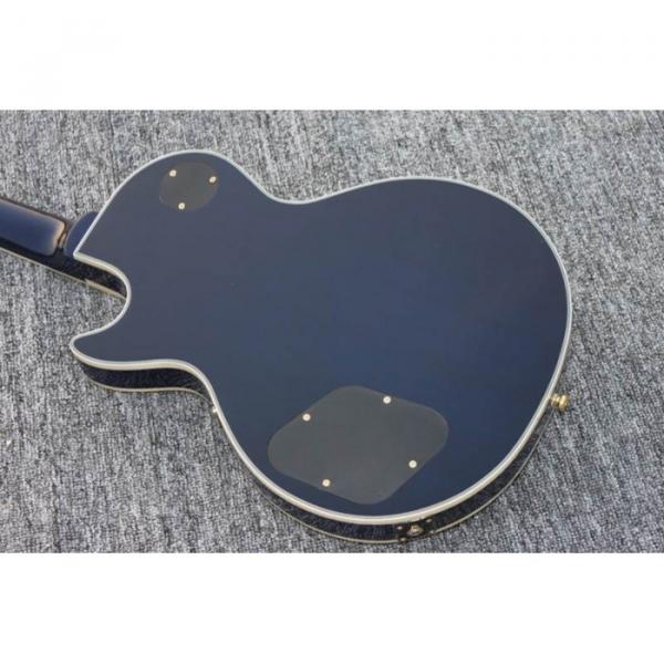 Custom Shop Flame Maple Top Standard Blue Electric Guitar #4 image