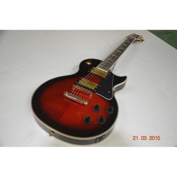 Custom Shop Flame Maple Top Red LP Custom Electric Guitar #1 image