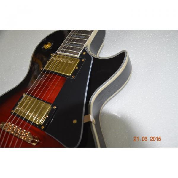 Custom Shop Flame Maple Top Red LP Custom Electric Guitar #3 image