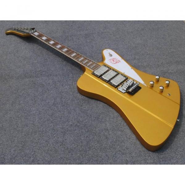 Custom Shop Firebird Golden Mist Poly Floyd Rose Tremolo Electric Guitar #1 image