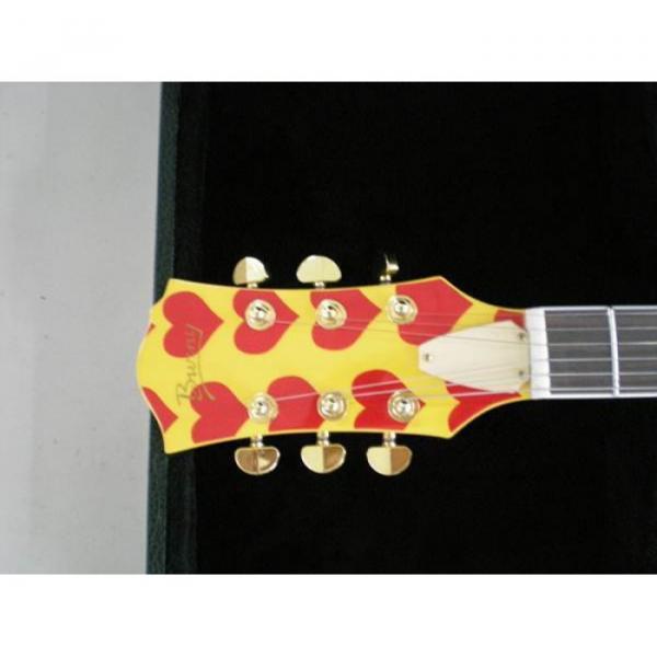 Custom Shop Fernandes Burny MG-360s Yellow Heart Electric Guitar #4 image