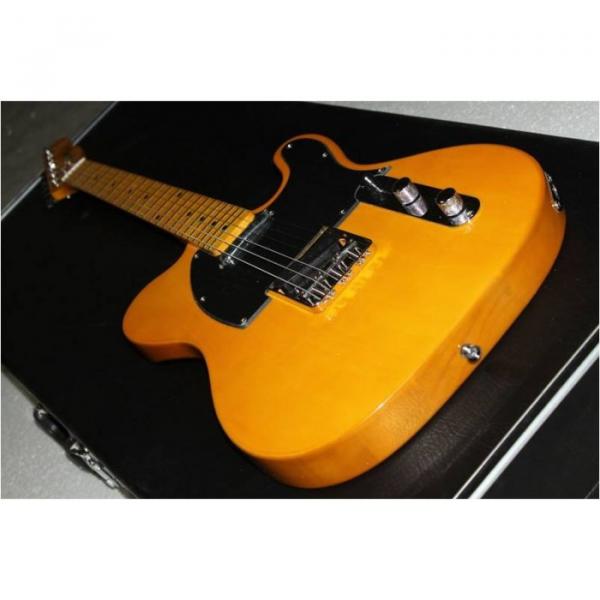 Custom Shop Fender Telecaster Yellow Electric Guitar #4 image