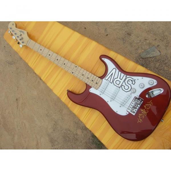 Custom Shop Fender Stevie Ray Vaughan SRV Red Wine Electric guitar #5 image