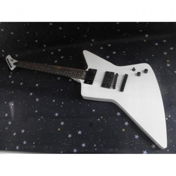 Custom Shop Explorer ESP Korina White Electric Guitar #1 image