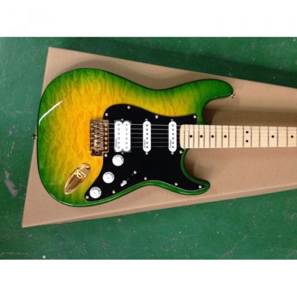 Custom Shop Fender Green Strat Electric Guitar #1 image