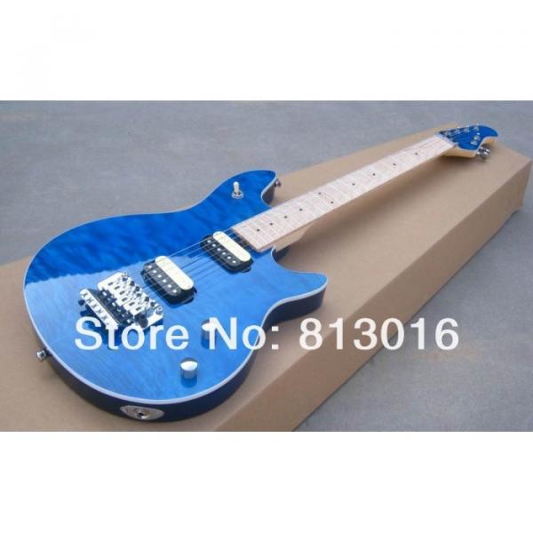 Custom Shop EVH Peavey Electric Guitar Blue Quilt Flame #4 image