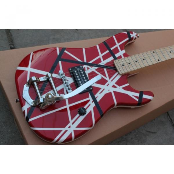 Custom Shop EVH Bigsby 5150 Black White Stripes Kramer Electric Guitar #1 image