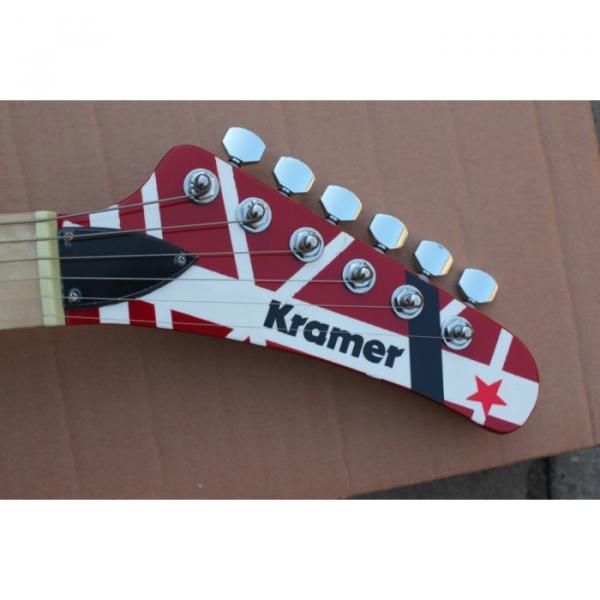 Custom Shop EVH Bigsby 5150 Black White Stripes Kramer Electric Guitar #4 image