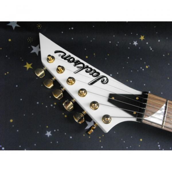 Custom Shop ESP White Black Electric Guitar #3 image
