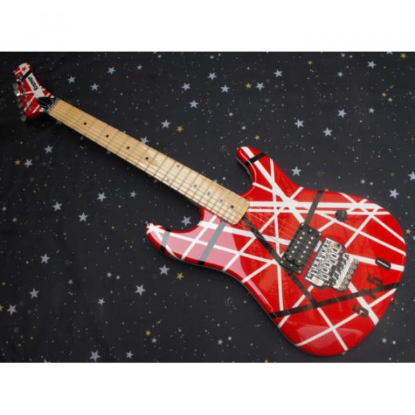 Custom Shop EVH 5150 Red White Electric Guitar #1 image