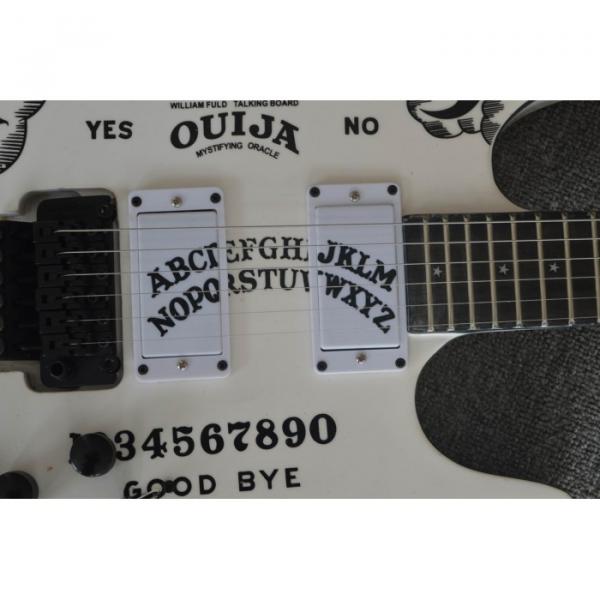 Custom Shop ESP White Kirk Hammett Ouija Electric Guitar Rosewood #4 image