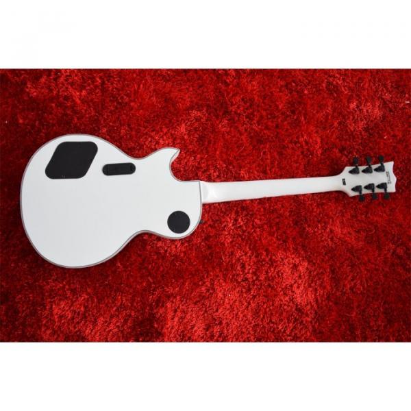 Custom Shop ESP Metallica James Hetfield Iron Cross  Snow White w/ Stripes Graphic Electric Guitar #4 image