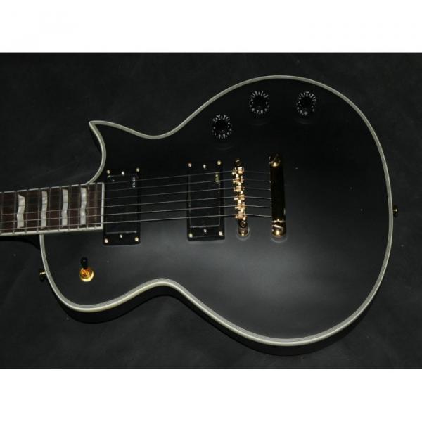 Custom Shop ESP Matt Black Electric Guitar #1 image