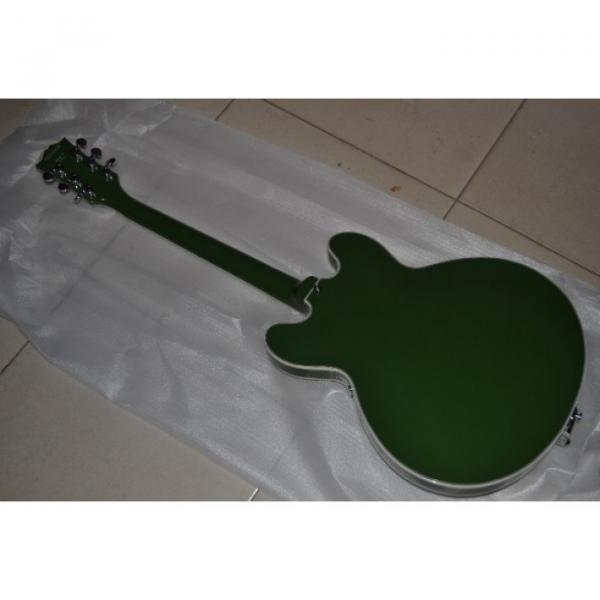 Custom Shop ES335 Curly Green 6 String Bigsby Electric Guitar #2 image