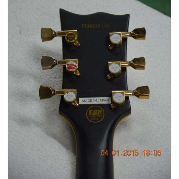 Custom Shop Eclipse ESP Matte Black Electric Guitar #2 image