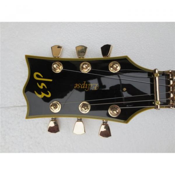 Custom Shop Eclipse ESP Black Electric Guitar With Tremolo #2 image