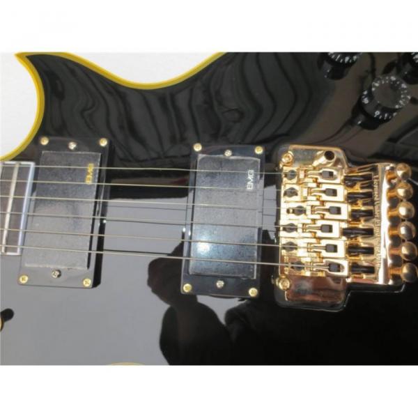 Custom Shop Eclipse ESP Black Electric Guitar With Tremolo #4 image