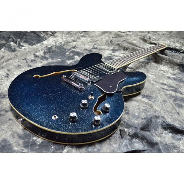 Custom Shop ES 335 Sapphire Blue Jazz Electric Guitar #5 image