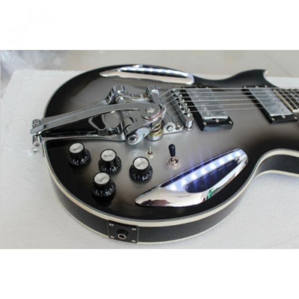 Custom Shop ES 335 Bigbys Silver Burst LED Jazz Electric Guitar #1 image