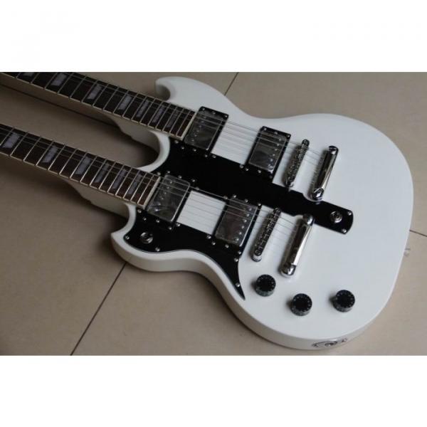 Custom Shop Don Felder EDS 1275 SG Double Neck Arctic White Left Handed Electric Guitar #1 image