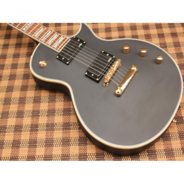 Custom Shop Eclipse ESP Matte Finish Black Electric Guitar #1 image