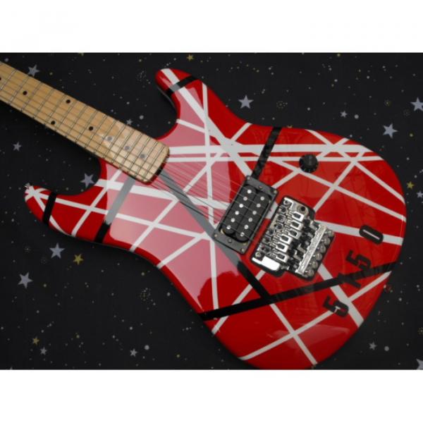Custom Shop EVH 5150 Red White Electric Guitar #7 image