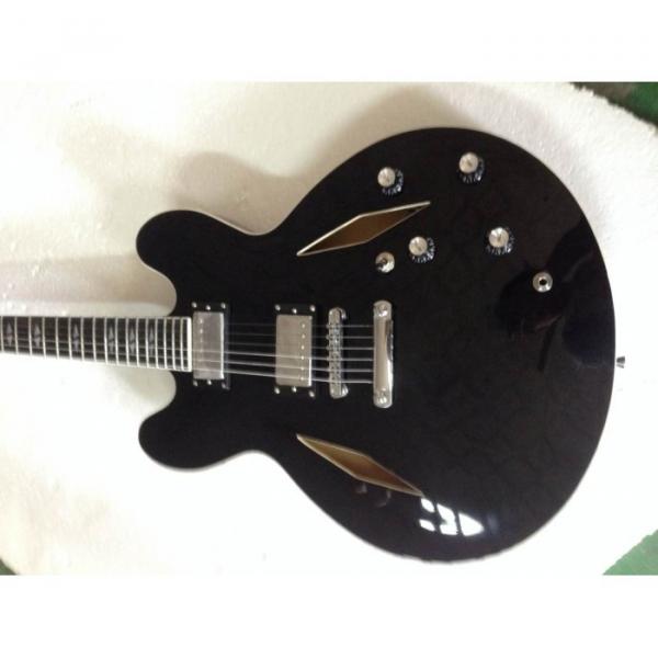 Custom Shop Dave Grohl DG 335 Pelham Black Electric Guitar #1 image