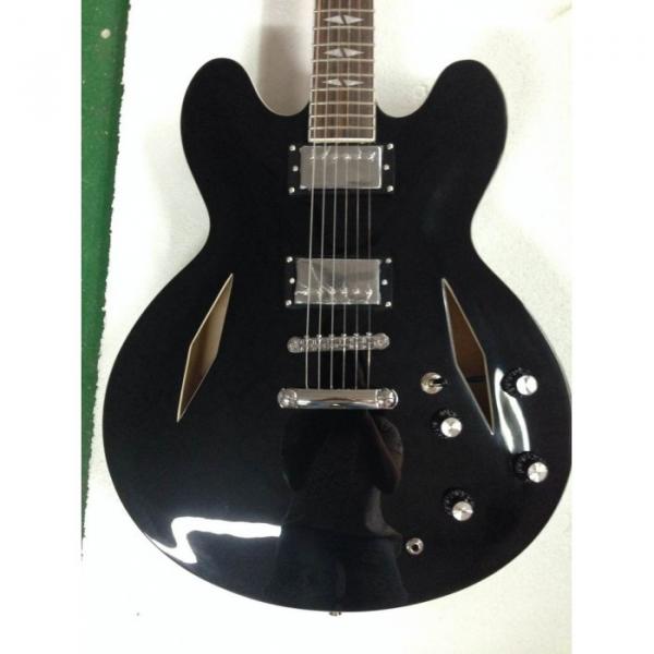 Custom Shop Dave Grohl DG 335 Pelham Black Electric Guitar #5 image