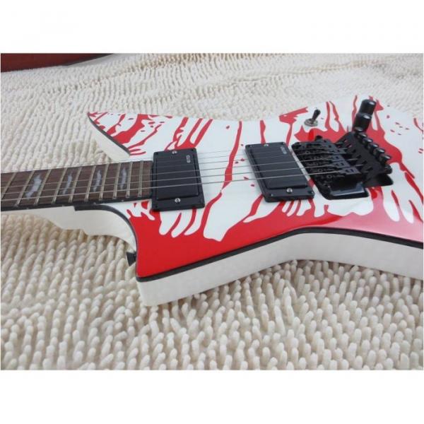 Custom Shop Dan Jacobs LTD ESP Blood Spatter Electric Guitar Authorized EMG Pickups #4 image