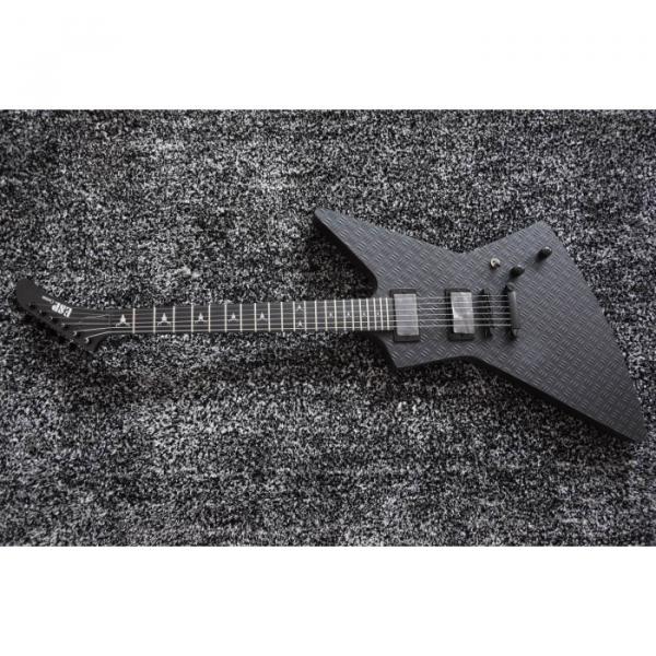 Custom Shop Combo ESP James Hetfield Black Electric Guitar EXP Deer Skull #1 image