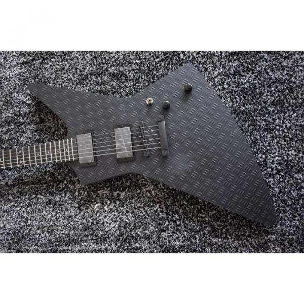 Custom Shop Combo ESP James Hetfield Black Electric Guitar EXP Deer Skull #3 image