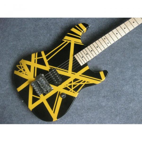 Custom Shop Charvel Black Yellow Electric Guitar #2 image