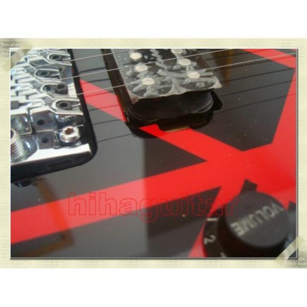Custom Shop Charvel Black Red Electric Guitar #5 image