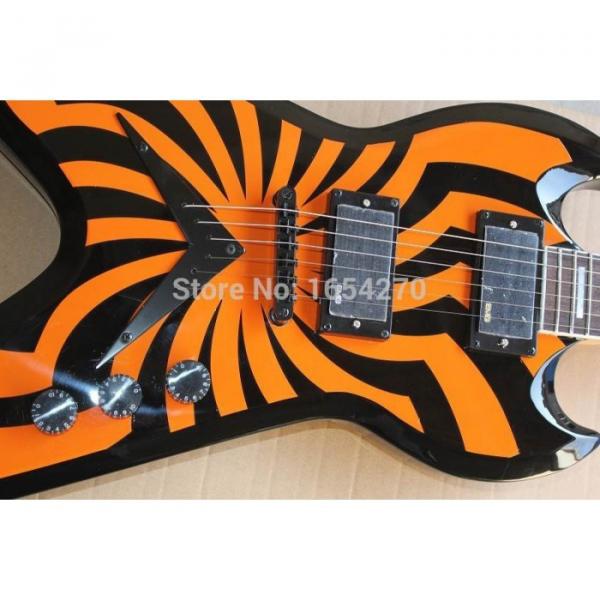 Custom Shop Buzzsaw LP Zakk Wylde Orange SGV Electric Guitar #3 image