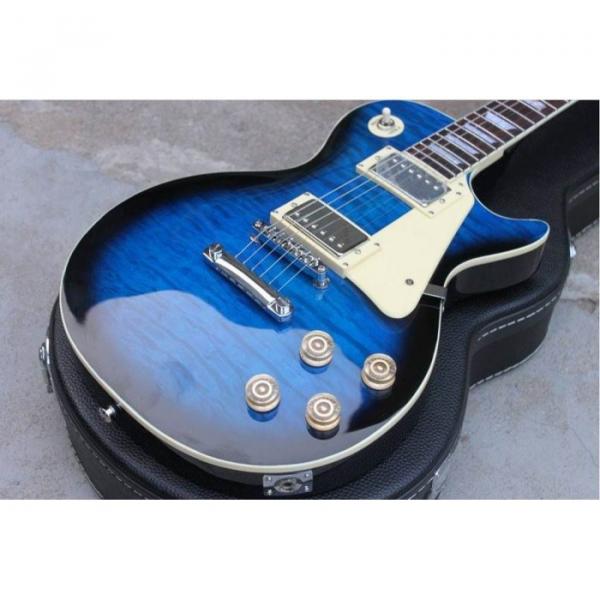 Custom Shop Blue Tiger Burst Maple Top Electric Guitar #1 image