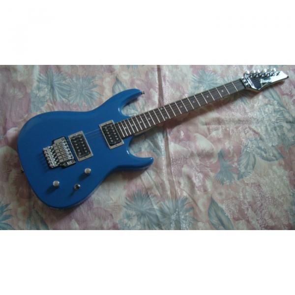 Custom Shop Blue Ibanez Jem 7 Electric Guitar #3 image