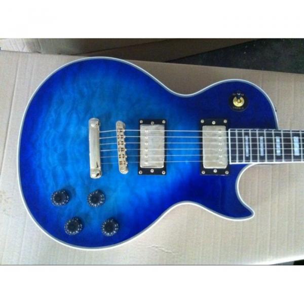 Custom Shop Blue Flame Maple Top  Ace Frehley Electric Guitar #1 image
