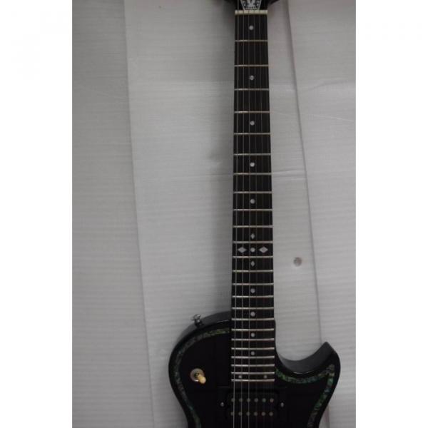 Custom Shop Black Real Abalone Electric Guitar #2 image