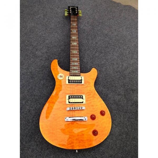 Custom Shop Birds Eye Maple Top Sunburst Electric Guitar #5 image