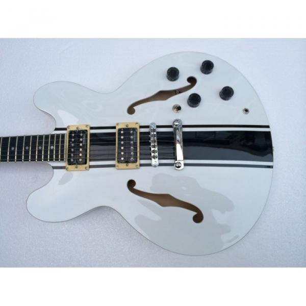 Custom Shop AVA Tom Delonge ES-333 White Electric Guitar #1 image