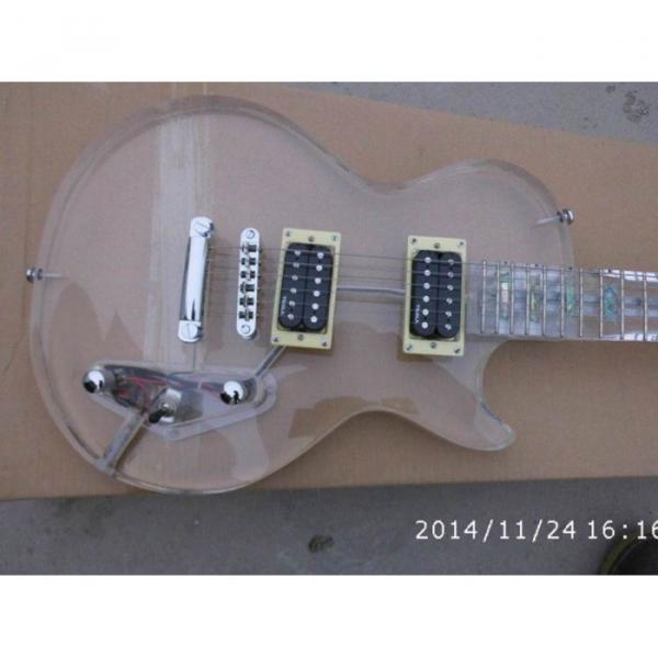 Custom Shop Acrylic LP Plexiglass Transparent Body and Neck Electric Guitar #1 image
