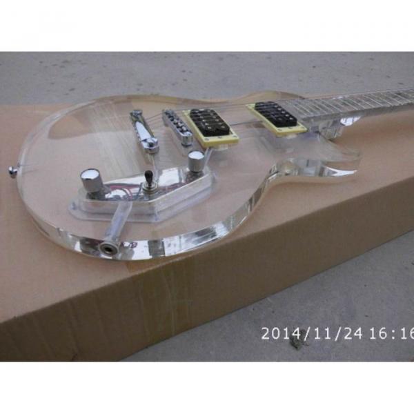Custom Shop Acrylic LP Plexiglass Transparent Body and Neck Electric Guitar #4 image