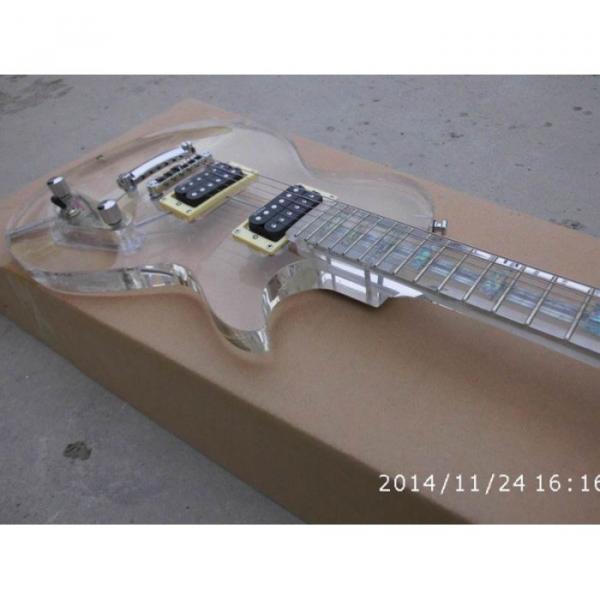 Custom Shop Acrylic LP Plexiglass Transparent Body and Neck Electric Guitar #5 image