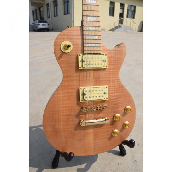 Custom Shop LP Naturall Flame Maple Top and Fretboard Electric Guitar #1 image
