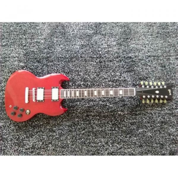 Custom Shop 12 String SG Angus Young Red Electric Guitar #1 image